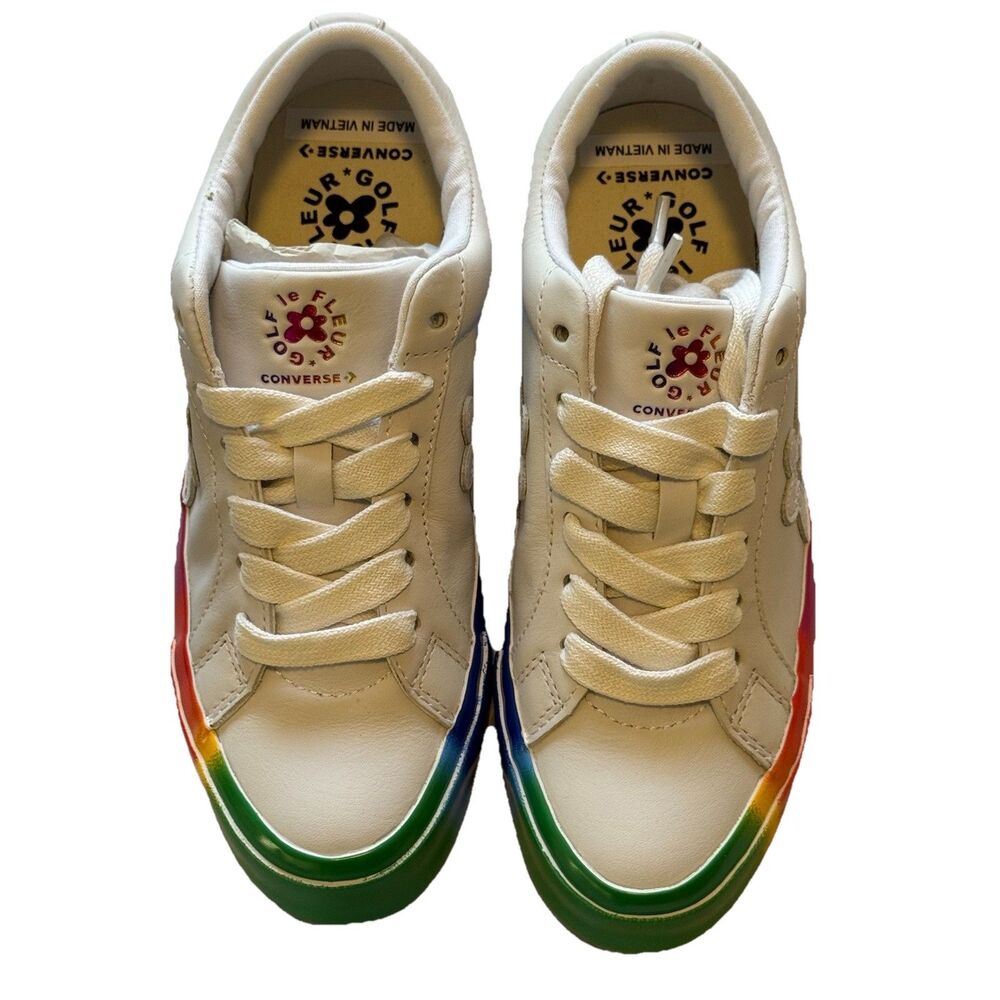 Converse x Golf Le Fleur One Star Ox Low Top Rainbow Women Size 6 166409c New